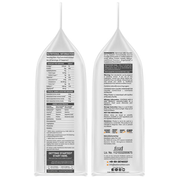 AS-IT-IS ATOM Beginners Whey Protein | Accelerates Muscle-building | Increases Body Strength