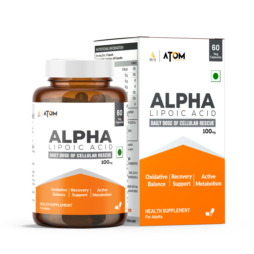 AS-IT-IS ATOM ALA (Alpha Lipoic Acid) I 60 Veg Capsules