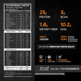 AS-IT-IS Nutrition Brown Rice Protein 80% | Designed as Meal supplement | Lab Tested | Unflavoured