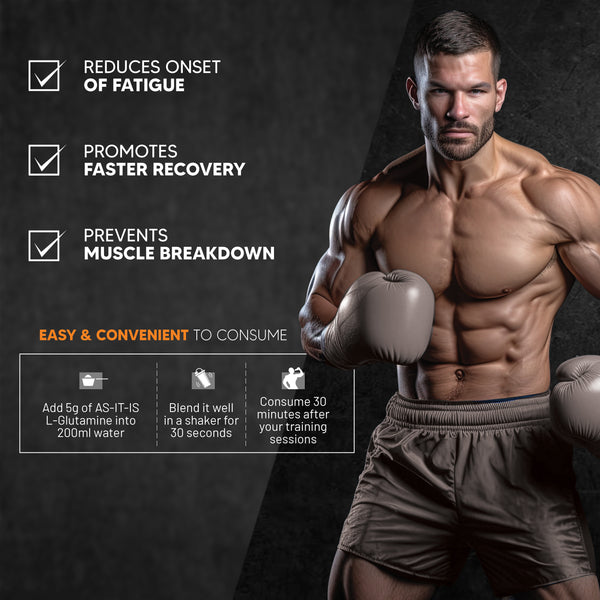 AS-IT-IS Nutrition L-Glutamine for Muscle Growth and Recovery