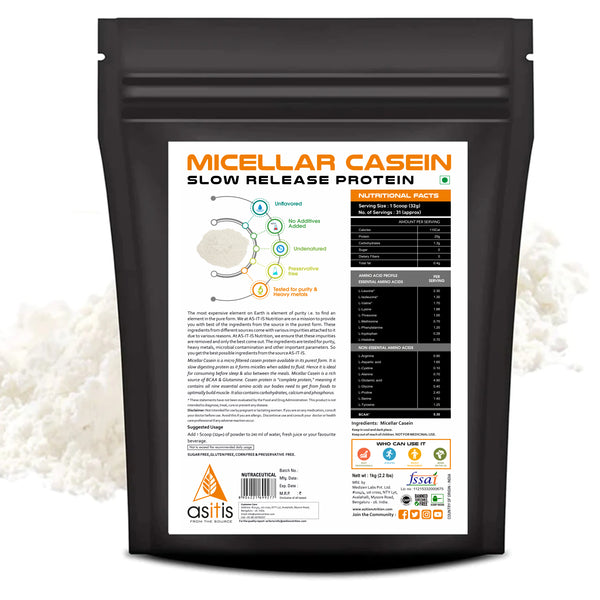 AS-IT-IS Nutrition Pure Micellar Casein