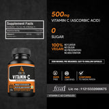 AS-IT-IS Nutrition Vitamin C 500mg - 60 capsules | Lab Tested | Zero Fillers