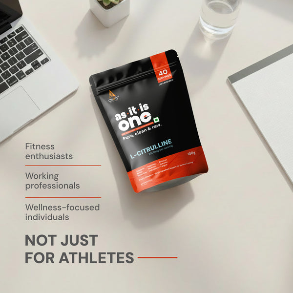 AS-IT-IS Nutrition Pure L-Citrulline Powder, Boosts Nitric oxide & Muscle growth