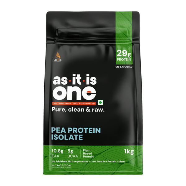 AS-IT-IS ONE Pea Protein Isolate - Plant Based Protein Powder, Supports Muscle Recovery & Growth