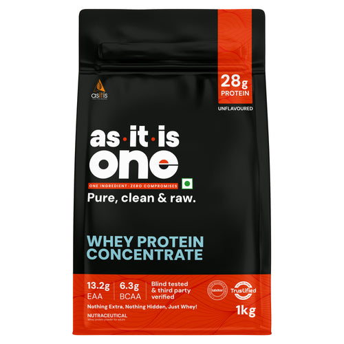 AS-IT-IS Nutrition Whey Protein Concentrate 80% Unflavoured, tested for purity