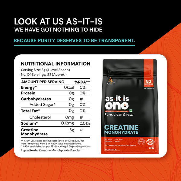 AS-IT-IS One Creatine Monohydrate
