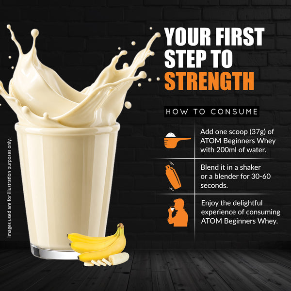 AS-IT-IS ATOM Beginners Whey Protein | Accelerates Muscle-building | Increases Body Strength