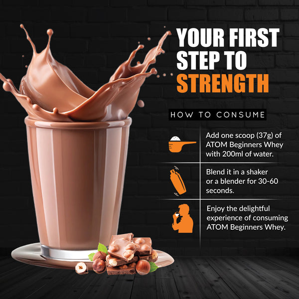 AS-IT-IS ATOM Beginners Whey Protein | Accelerates Muscle-building | Increases Body Strength