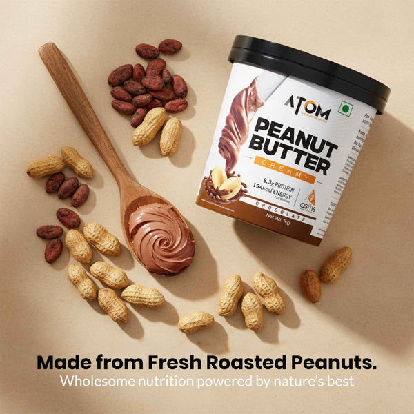 AS-IT-IS ATOM Chocolate Peanut Butter 1Kg | Gluten Free | Cholesterol Free