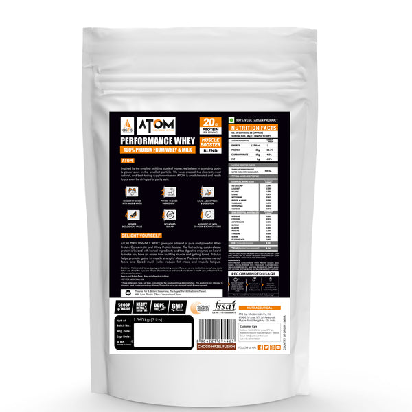 AS-IT-IS ATOM Performance Whey  | With Safed Musli & Mucuna Pruriens | For Faster Recovery | Highly Bioavailable