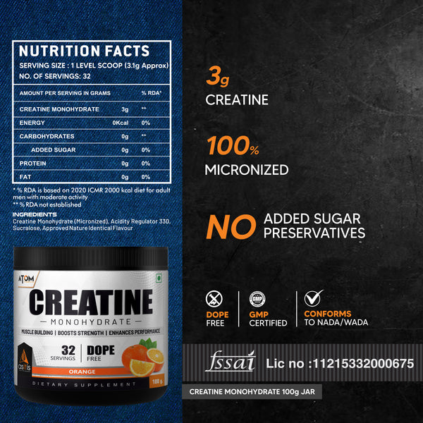 AS-IT-IS ATOM Creatine Monohydrate