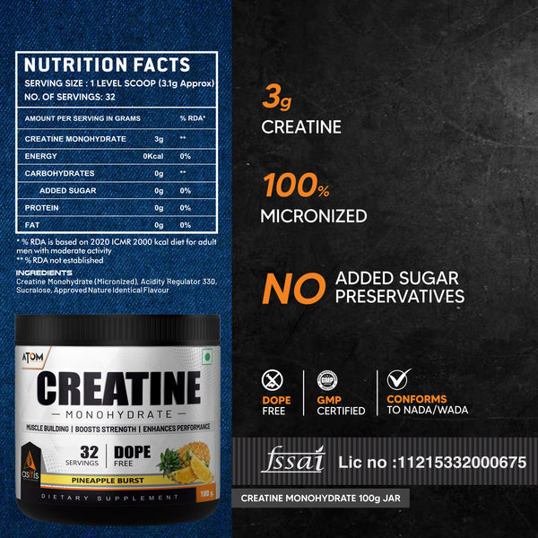 AS-IT-IS ATOM Creatine Monohydrate