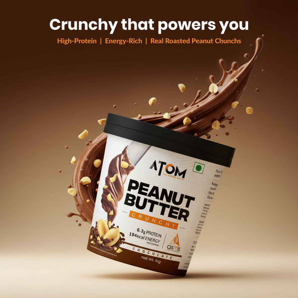 AS-IT-IS ATOM Chocolate Peanut Butter 1Kg | Gluten Free | Cholesterol Free