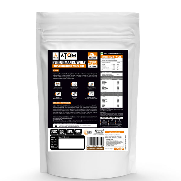 AS-IT-IS ATOM Performance Whey  | With Safed Musli & Mucuna Pruriens | For Faster Recovery | Highly Bioavailable