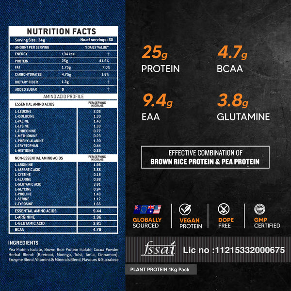 AS-IT-IS ATOM Plant Protein | 25g Protein