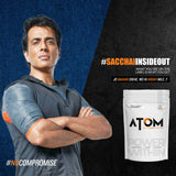 AS-IT-IS ATOM Mass Gainer | 5:1 Carb-Protein Ratio | Powered with BCAA, L-Glutamine, Tribulus, Ashwagandha