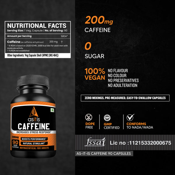 AS-IT-IS Nutrition Caffeine Capsules