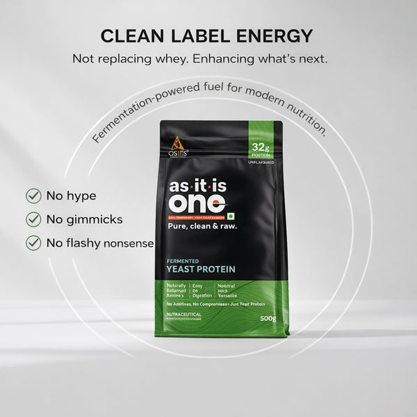 AS-IT-IS One Fermented Yeast Protein - Unflavoured, Unsweetened, 500g