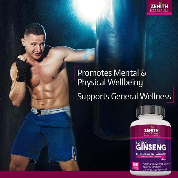 Zenith Nutrition Ginseng 400mg -  100 Veg Caps