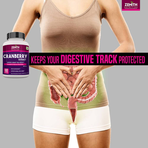 Cranberry Extract 800mg - Rich in Antioxidants, Supports Urinary Tract Health, 60 Veg Capsules