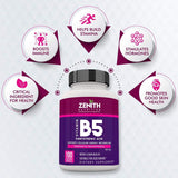 Pantothenic Acid / Vitamin B5, 500mg - 100 Veg caps