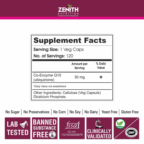 CoQ10 30mg - 120 Veg caps