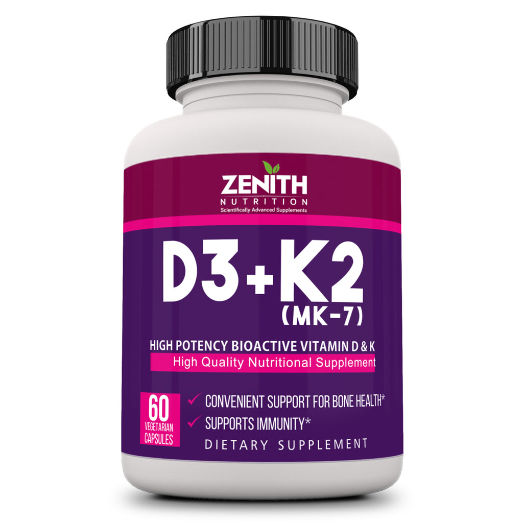 Vitamin D3 & K2 - 60 Veg caps