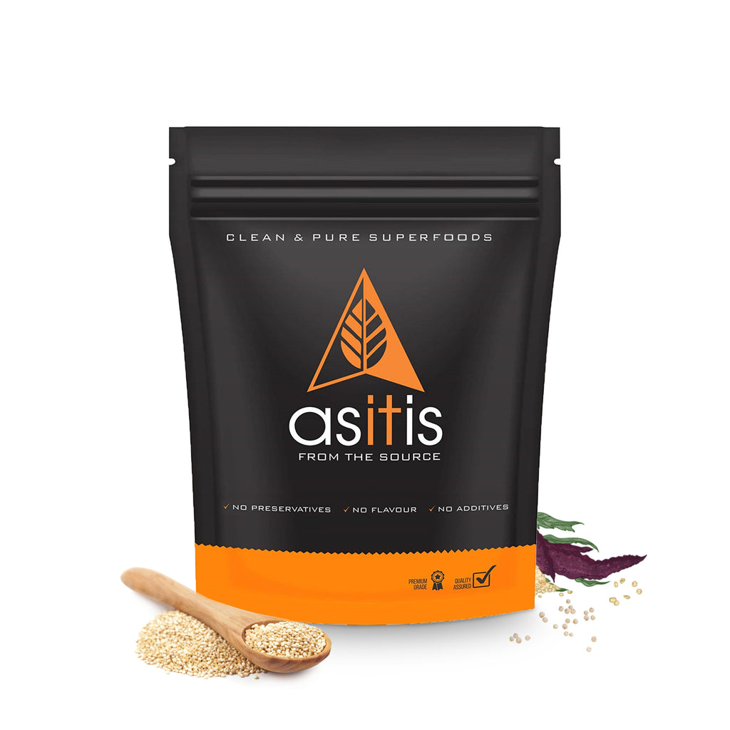 AS-IT-IS Buy Organic Quinoa Seeds - 1200g | Excellent Vegan Protein Source | Gluten-Free | Fibre-Rich | Nutrient-Dense