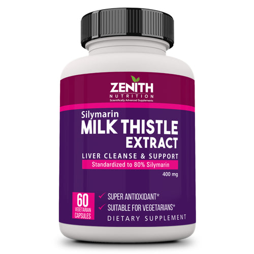 Zenith Nutrition Silymarin Milk Thistle 400mg - 60 Veg caps