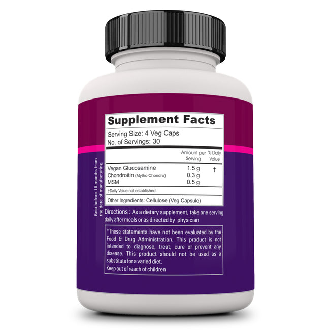 Zenith Nutrition Joint Expert Glucosamine Chondroitin with MSM - 120 Veg Caps