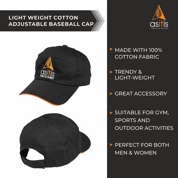 AS-IT-IS Nutrition Lightweight Cotton Adjustable Baseball Cap for Ever