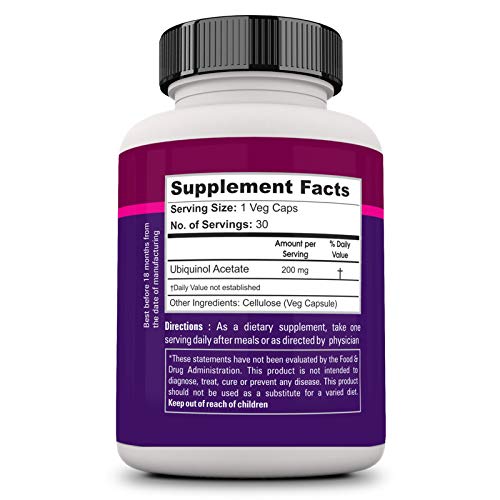 Ubiquinol 200mg - 30 Veg caps