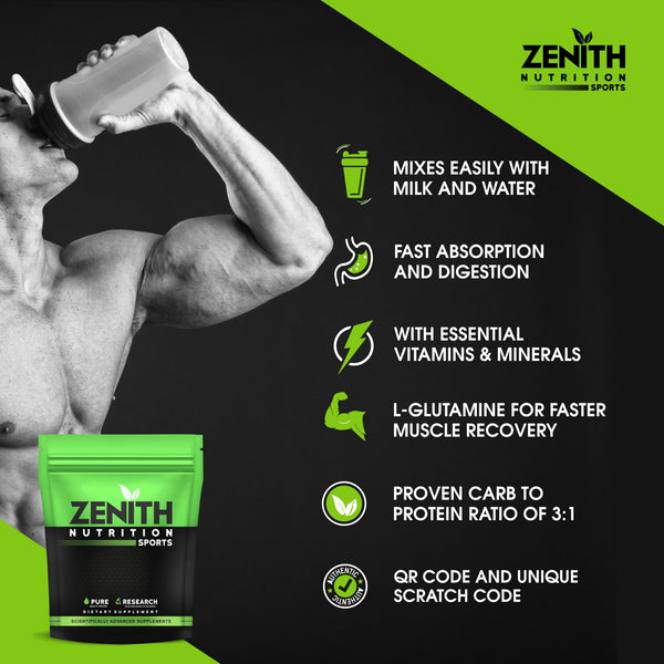 Zenith Sports Mass Gainer (DRC) 3 Kg Pack