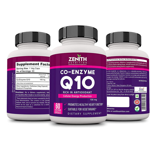 Zenith  CoQ10 100mg - 60 Veg caps