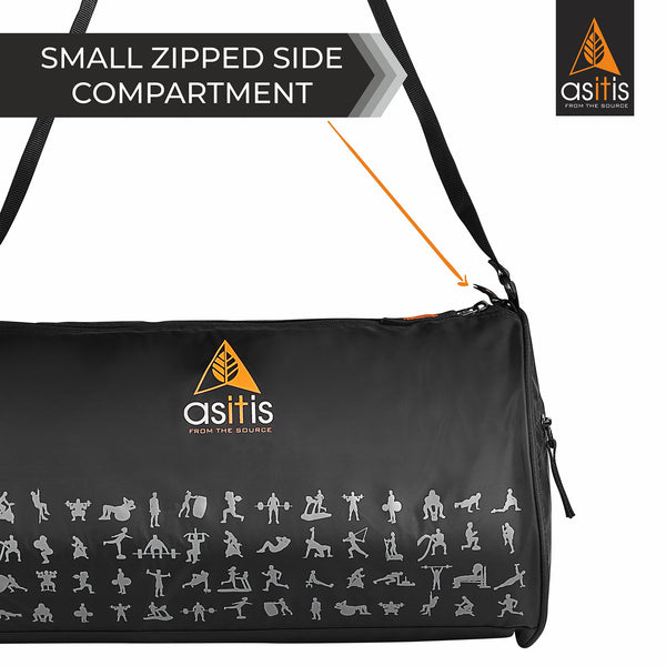 AS-IT-IS Nutrition Modular Gym/Travel Bag with Shoe Compartment (for Men & Women)
