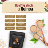 AS-IT-IS Buy Organic Quinoa Seeds - 1200g | Excellent Vegan Protein Source | Gluten-Free | Fibre-Rich | Nutrient-Dense