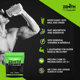 Zenith Mass Gainer++ with Enzyme blend  17gm Protein 51gm Carbs Added Glutamine Lab tested - (French Vanilla)