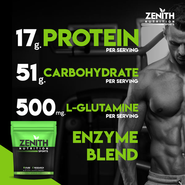 Zenith Mass Gainer with Enzyme blend | Added Glutamine  (Double Rich Chocolate) Buy Mass gainer online