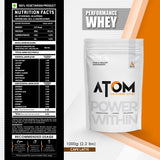 AS-IT-IS ATOM Performance Whey  | With Safed Musli & Mucuna Pruriens | For Faster Recovery | Highly Bioavailable