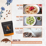 Organic Flax Seeds Online - 600g | Excellent Vegan Source Of Omega-3s | Antioxidant-Rich | Fibre-Rich | Nutritious