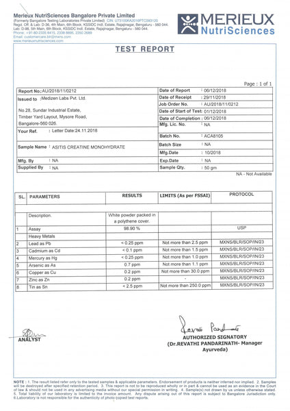 AS-IT-IS One Creatine Monohydrate