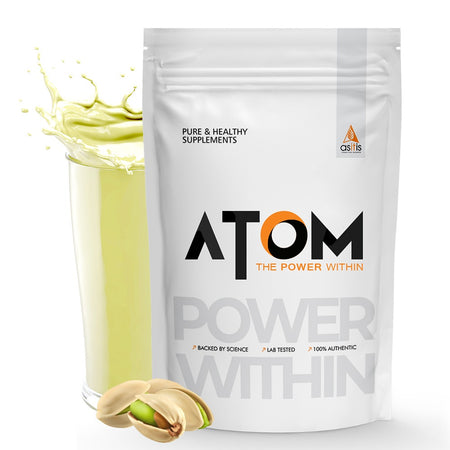 AS-IT-IS ATOM EAA (Essential Amino Acids) 100g | 2:1:1 BCAA Ratio | 9.6g EAA | Zero Added Sugar | 9 Servings | Tangy Orange Flavor