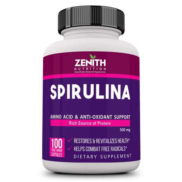 Spirulina 500mg - 100 Veg Caps