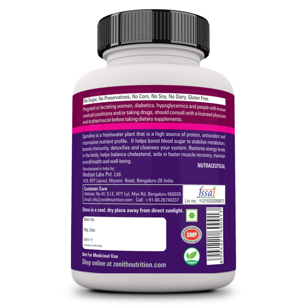 Spirulina 500mg - 100 Veg Caps
