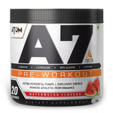 AS-IT-IS ATOM A7 Pre-workout for Pump & Performance | Caffeine 200mg | with L-arginine, Creatine, Beta-alanine for Athletic Performance | Watermelon Flavour