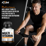 AS-IT-IS ATOM Multivitamin for Men & Women - 60 capsules | 31 Vital Nutrients | Designed as per RDA | Supports Bone & Skin Health | Powerful Antioxidant | With Probiotic Blend