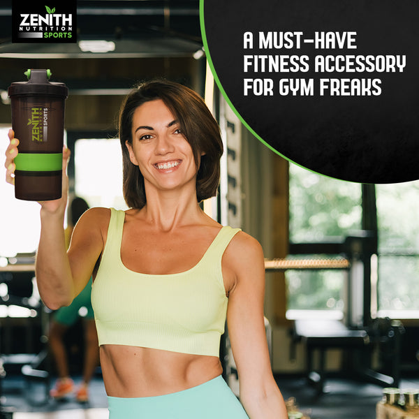 Zenith Sports Protein Shaker Bottle | BPA Free | Leak-proof – 500ml