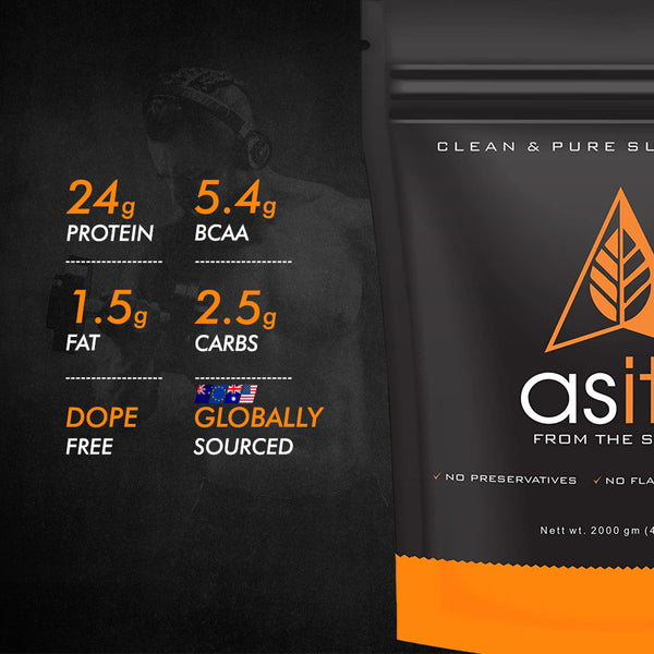 AS-IT-IS Nutrition Whey Protein Concentrate 80% Unflavoured, tested for purity