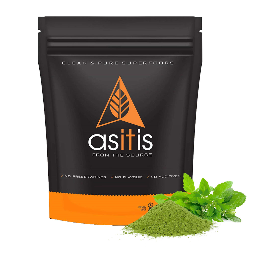 AS-IT-IS Tulsi Powder - 250g | 100% Pure & Natural | Promotes Immunity | Stress Reliever| Heart Health