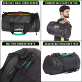 Zenith Sports Duffel Bag | Light Weight | For Gym & Travel | Separate Shoe Compartment